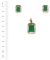 Small Indian Pendant Set NGGA04677 Indian Jewellery