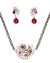 Maroon Red American Diamond Mangalsutra Necklace MARA11280 Indian Jewellery