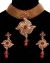 Antique 22k Effect Mesh Choker Necklace Set NARP11540 Indian Jewellery