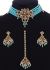 Delicate Beaded Indian Choker, Earrings & Tikka NALA11758 Indian Jewellery