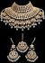 Sabyasachi Large Kundan Bridal Set - Grey BEEK11848 Indian Jewellery