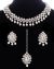 Indian Elegant Silver CZ Diamond Flexible Choker & Studs NSWA12065 Indian Jewellery