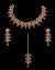 Elegant Golden Crystal Collar Necklace Set NANC11146 Indian Jewellery