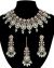 Champagne Kundan Floral Indian Jewellery Set NAGK12306 Indian Jewellery