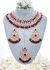 Rose Gold CZ, Flexible Asian Jewellery Set NRRA12338 Indian Jewellery