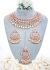 Rose Gold CZ, Flexible Asian Jewellery Set NRRA12339C Indian Jewellery