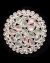Silver Premium Polki Cocktail Ring RSWP12219C Indian Jewellery