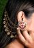 Dramatic 3-Line Jhumka Bell Indian Saharas (Earring Chains) EEWL11033 Indian Jewellery
