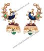 Large Peacock Jhumka EGML10343 Indian Jewellery