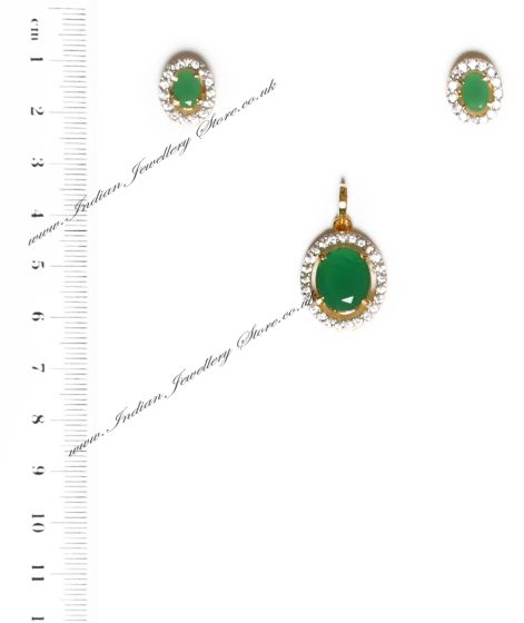 Small Indian Pendant Set NGGA04676 Indian Jewellery