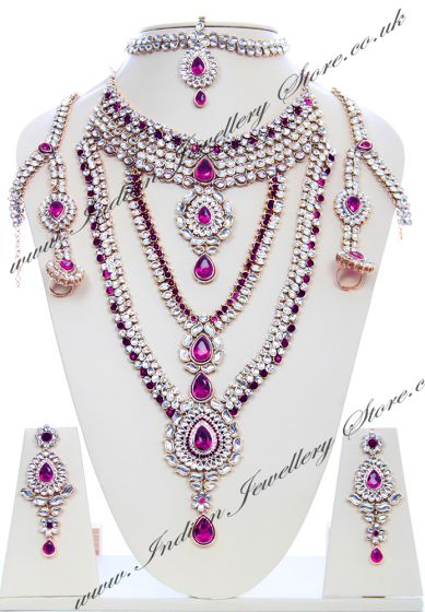 Rhumi Kundan Bridal Set BAUK04748 Indian Jewellery