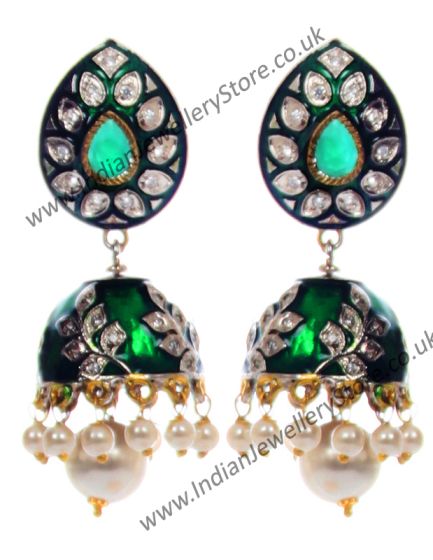 High-Quality Meenakari Elegant Jhumka EAGL10361 Indian Jewellery