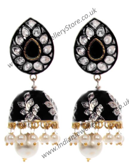 High-Quality Meenakari Elegant Jhumka EABL10362 Indian Jewellery
