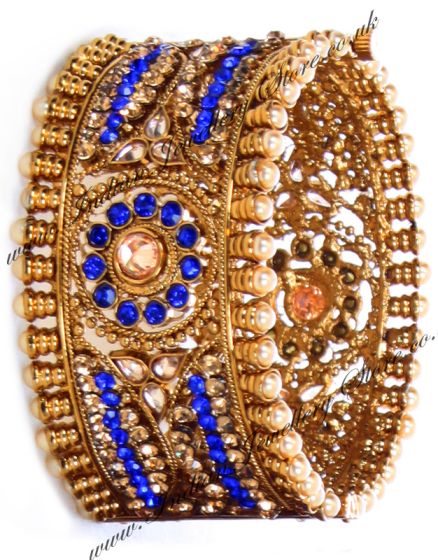 1 x Jaswinder Wide Bangles WALA10183 Indian Jewellery