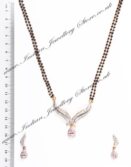 Pink Mangalsutra Set MGPA04437 Indian Jewellery