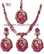 Elegant Crystal Pendant Set - Anjala NAWC10563C Indian Jewellery