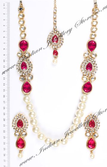 DHOOP Long Pearl Mala NAPK04712 Indian Jewellery