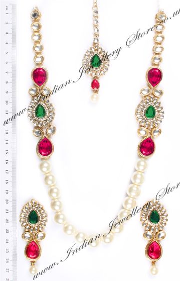 DHOOP Long Pearl Mala NAMK04717 Indian Jewellery