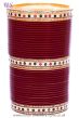 Traditional Punjabi, Dotted White Crystal Wedding Chura - Maroon 2.8 UERC11791 Indian Jewellery