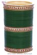 Traditional Punjabi, Dotted Champagne Crystal Wedding Chura - Green 2.6 UEGC11800 Indian Jewellery