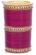 Traditional Punjabi, Dotted Champagne Crystal Wedding Chura - Magenta Pink 2.8 UEPC11806 Indian Jewellery