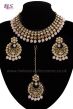 Antique Flexible Indian Jewellery Set - blush, nude NAPK11507 Indian Jewellery