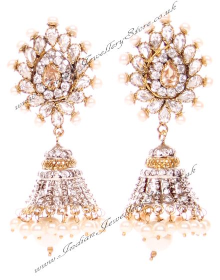 DIAH Jhumka Earring ESWA03046 Indian Jewellery