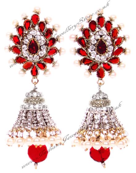 DIAH Jhumka Earring ESRA03506 Indian Jewellery