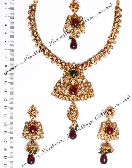 Latika Traditional Indian Jewellery Set NGAA04866 Indian Jewellery