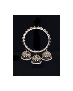 2x Antique Asian Indian Triple Jhumki Kangan Churi Bangles 2.6 WANP12254 Indian Jewellery