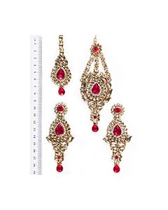 Rhumi Ear-Tikka-Passa Kundan IAPK04768 Indian Jewellery