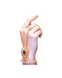 2 x Anushka Gold Hath Panjas HGWK03655C Indian Jewellery