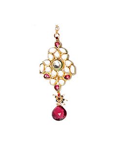 Kundan Medium Indian Tikka ZGRK03178 Indian Jewellery
