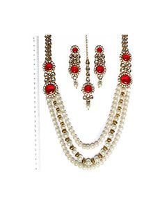 ALPANA Pearl Mala Indian Jewellery NARP04880 Indian Jewellery
