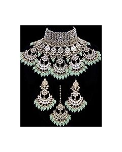 Statement Sabyasachi Indian Kundan Wedding Jewellery NGWK11785C Indian Jewellery