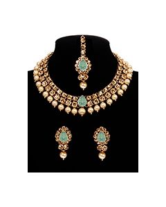 Mint Elegant Indian Jewellery Set - Adina Studs NANC11655 Indian Jewellery