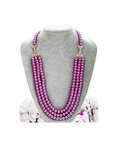 High-Quality Multi-Stranded Long Pearl Mala Necklace NEWL11898C Indian Jewellery