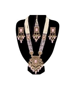 Asian Antique A.Diamond Beaded Long Haar Jewellery NANL12058C Indian Jewellery