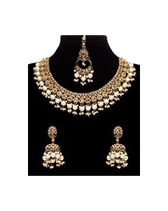 Traditional Indian CZ Diamond Antique Jewellery NANA12099C Indian Jewellery