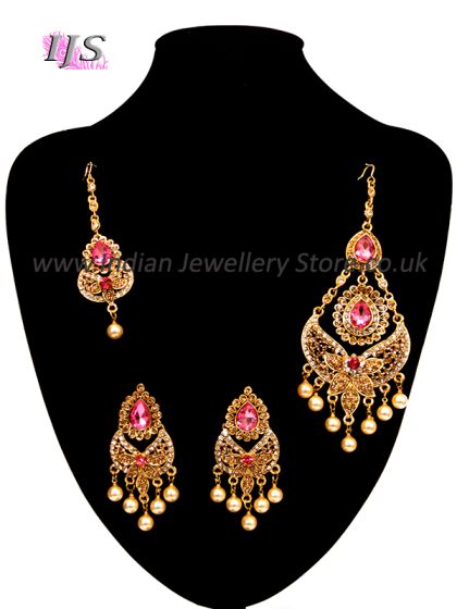 Pearl Jhoomer & Earring Set - Aarya IAPC10832 Indian Jewellery