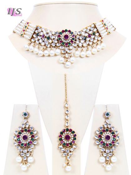 Antique Pearl & Kundan Choker- Kismat NAML10690 Indian Jewellery
