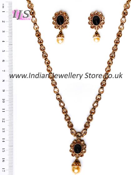 Antique Delicate Necklace Set - Neer NABA10840 Indian Jewellery