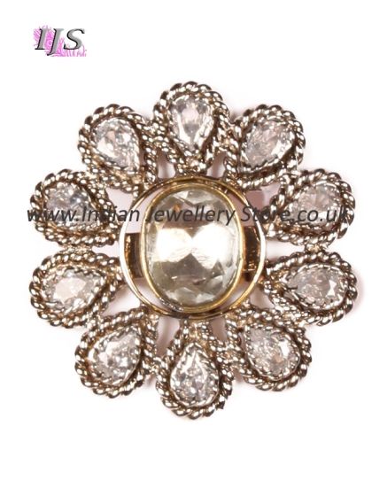 Large silver flower ring ASWA10927 Indian Jewellery