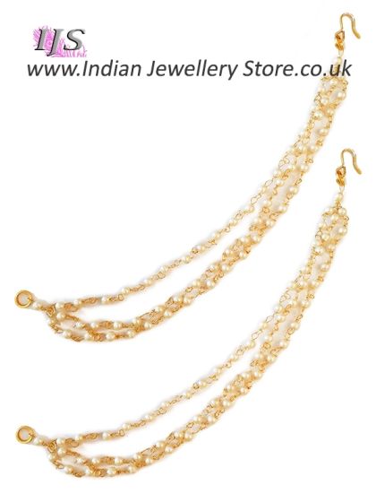 Pearl Indian Saharas for Earrings EEWL11028 Indian Jewellery