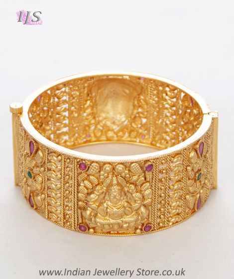 22k Temple, South Indian Goddess Bangle 2.6 WEMP12245 Indian Jewellery