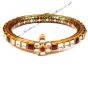 1 x Royal Laac Kundan Flower & Inner Meena Bangle, 2.6 WGAK03731 Indian Jewellery