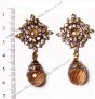 Stud Earrings With Hanging Drop ESWA02919 Indian Jewellery