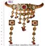 Intricate Meena Choker and Earrings Jewellery Set NGMP02895 Indian Jewellery