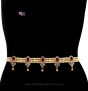 Champagne Pearl, Antique Saree Belt - maroon red LARL11393 Indian Jewellery