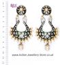 Neha Large Indian Earrings ESWA04345 Indian Jewellery
